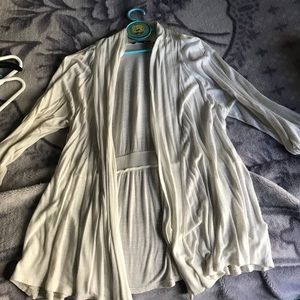 AB Studio White Cardigan